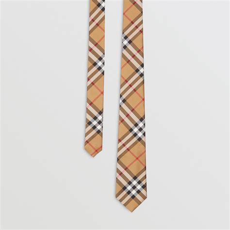 burberry yellow plaid tie|Burberry signatures for men.